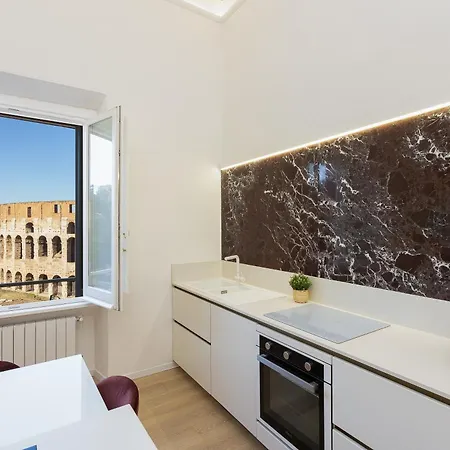 Colosseo View Atmosphere By In Rome